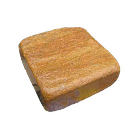 Галтованная брусчатка из Златолита, размер 100-100 мм, толщина 25-35 мм