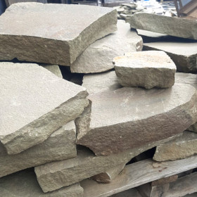 Бутовый камень, строительный, cеро-зеленый