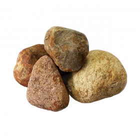 Валун ландшафтный, розовый