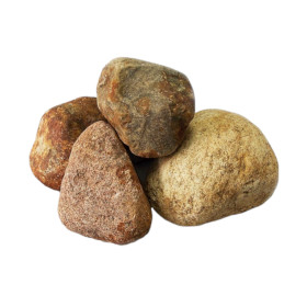 Валун ландшафтный, розовый