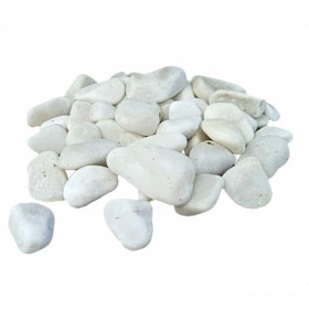 Каменная крошка из Мрамора, галтованная, фракция 40-150 мм