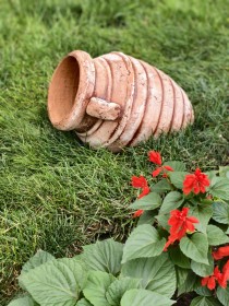 Амфора «Улей» с красным принтом