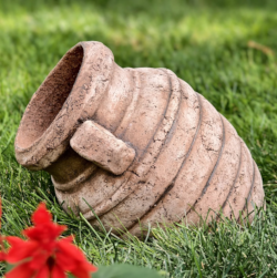 Амфора «Улей» с принтом темная патина