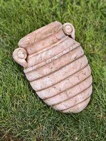 Амфора «Улей» с принтом светлая патина