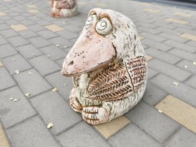 Скульптура декоративная «Ворона»