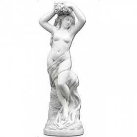 Скульптура античная Девушка с цветами над головой