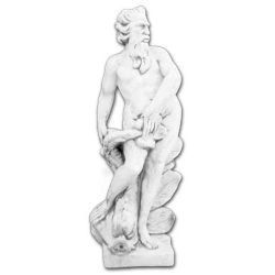 Скульптура античная Посейдон с рыбой