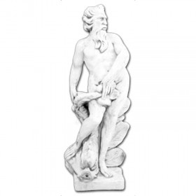 Скульптура античная Посейдон с рыбой