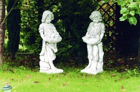 Скульптура античная Мальчик с котёнком