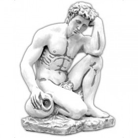 Скульптура античная Атлант сидящий у воды