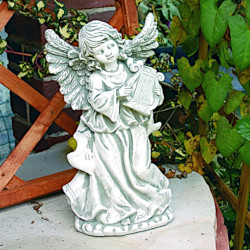 Скульптура классическая Ангел девочка с арфой