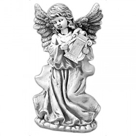 Скульптура классическая Ангел девочка с арфой