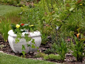 Вазон современный шестиугольный