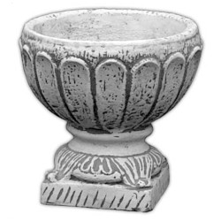 Вазон античный, круглый на ножке