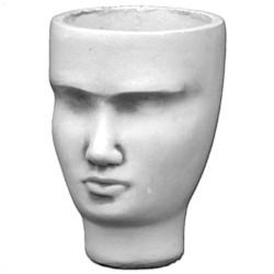 Вазон современный Голова женская