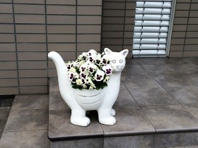 Вазон скульптурный Кот