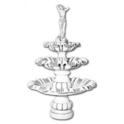 Фонтан скульптурный Девушка с закинутой рукой