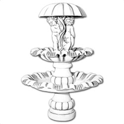 Фонтан скульптурный Дети под зонтом