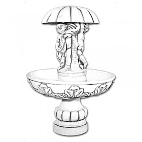 Фонтан классический Дети под зонтом