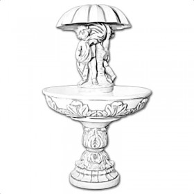 Фонтан античный Дети под зонтом