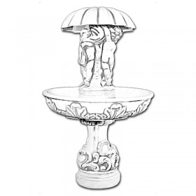 Фонтан античный Дети под зонтом