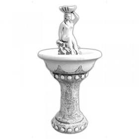 Фонтан современный Девушка с лилией