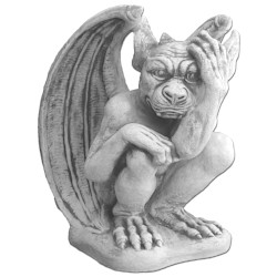 Скульптура античная Гаргулья рука на голову