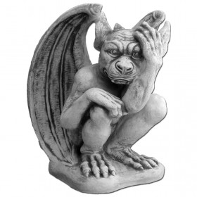 Скульптура античная Гаргулья рука на голову