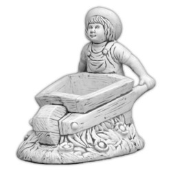 Вазон Мальчик с тачкой