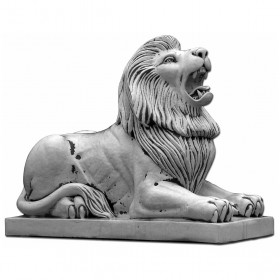 Скульптура Лев лежит, прямой