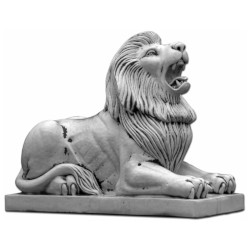 Скульптура Лев лежит, прямой
