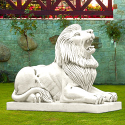 Скульптура Лев лежит, прямой