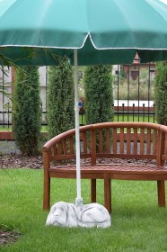 Скульптура Собака лежит подставка под зонтик