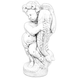 Скульптура Мальчик с рыбой