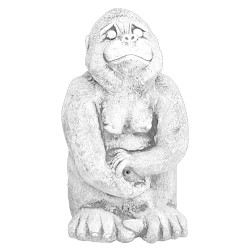 Скульптура Обезьяна, сидит, для водоемов