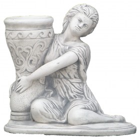 Вазон скульптурный Девушка с вазой