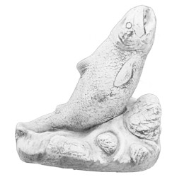 Скульптура Рыба на камне