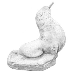 Скульптура Нерпа с трубкой для воды