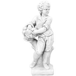 Скульптура Мальчик с корзиной фруктов