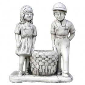 Скульптура современная Дети с лукошком