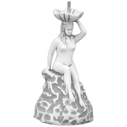 Скульптура Девушка с чашей с трубкой для воды