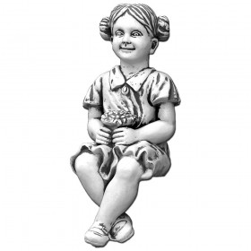 Скульптура современная Девочка с букетом