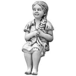 Скульптура современная Девочка с косичкой