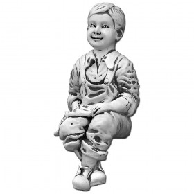 Скульптура современная Мальчик в комбинезоне сидит