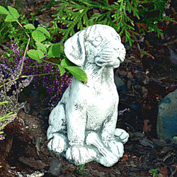 Скульптура Щенок сидит