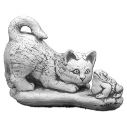 Скульптура Котенок и жаба