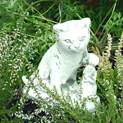 Скульптура Котенок с мышкой