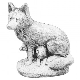 Скульптура Лиса с лисятами