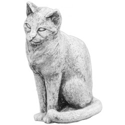 Скульптура Кошка сидит